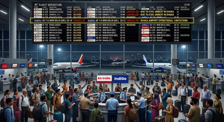 Why did Air India and IndiGo cancel flights to Dhaka? 